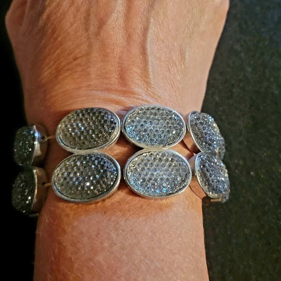 Charming Charlie Double Strand Silver Bracelet - Picture 1 of 1